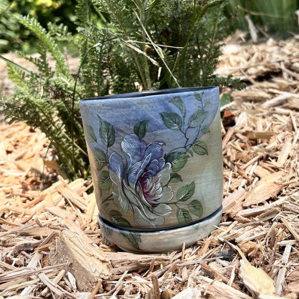 3ish" Planter - Rose Outline