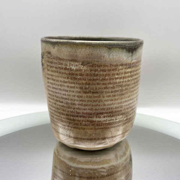 Dramatic Reading of a Real Breakup Letter Cup