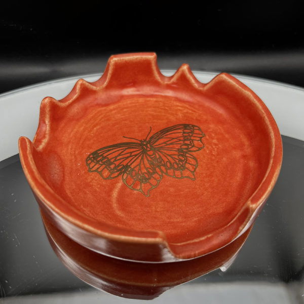 Gold Butterfly Ash Tray - Image 2