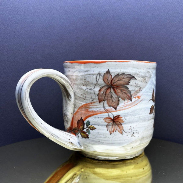 Australian Bat Boy Agateware Mug - Orange - Image 3