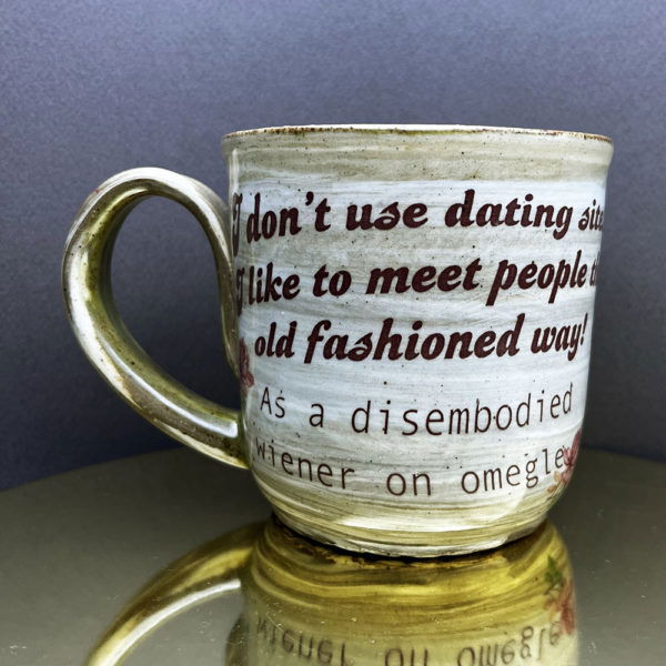 Omegle Menace Agateware Mug