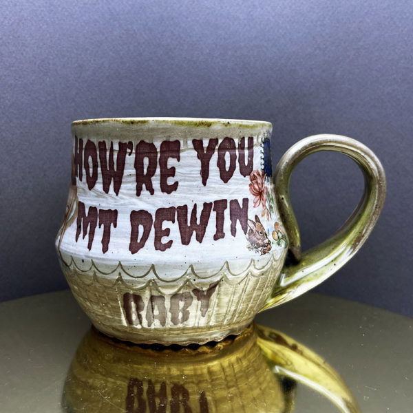 Baja Finger Blast Carved Agateware Mug