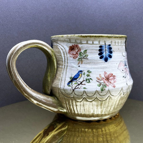 Baja Finger Blast Carved Agateware Mug - Image 4