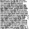 Rude Saucy Words - Sepia Decal Sheet A4 - Image 2