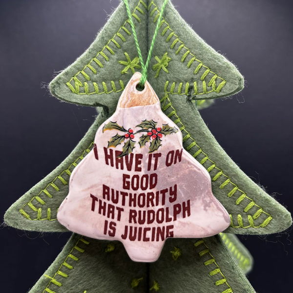 Red Nose, Super Angry Cookie Ornament