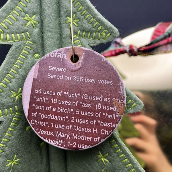 Die Hard Profanity Ornament 1