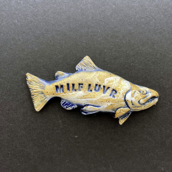 MILF LUVR Fish BMV Plate Reject Magnet