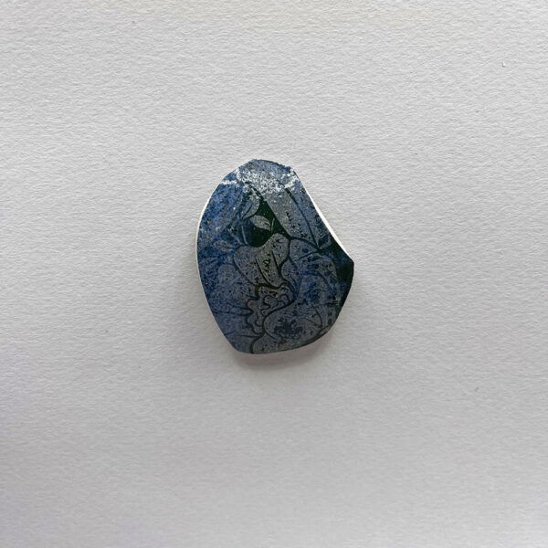 Floral Teal Shard Magnet 1