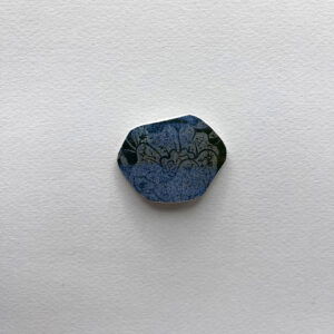 Floral Teal Shard Magnet 2