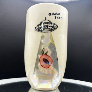 Here for the Peach Tall Boi - Iridescent - 20 oz