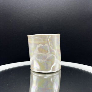 Iridescent Folded + Draped Cup - 8 oz