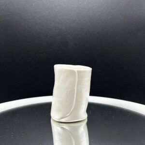 White Folded + Draped Shot Glass - 2 oz