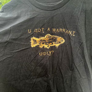 Raffle Ticket: Black Hand-Bleached Warrant Shirt, Size XL