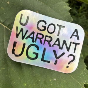 Thin Skinned 4" Holographic Sticker - Free Shipping w/code "rabies"