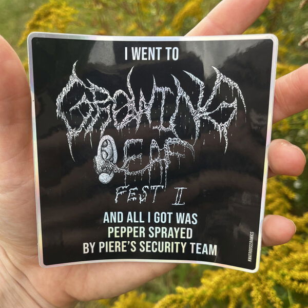 Pepper Spray 4" Holographic Sticker - Free Shipping w/code "rabies" - Image 2