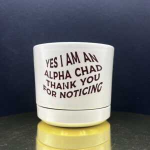 Alpha Chad 3" planter + drip