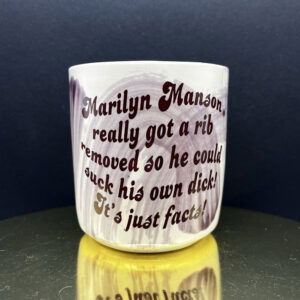 Marilyn Manson Lumpy Cup - 14 oz