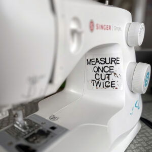 Measure Once 3" Transparent Sticker - Free Shipping w/code "rabies"