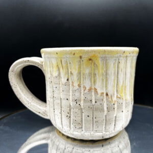 Yellow Flute Mug - 13 oz [Imperfect: Handle Joint]