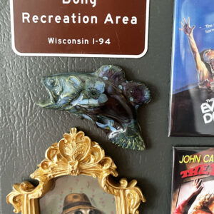 Blurple Flower Fish Magnet