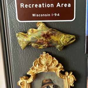 Frownin' Floral Fish Magnet